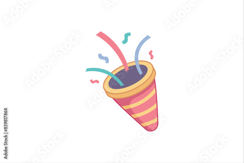 April Fools Flat Sticker Design