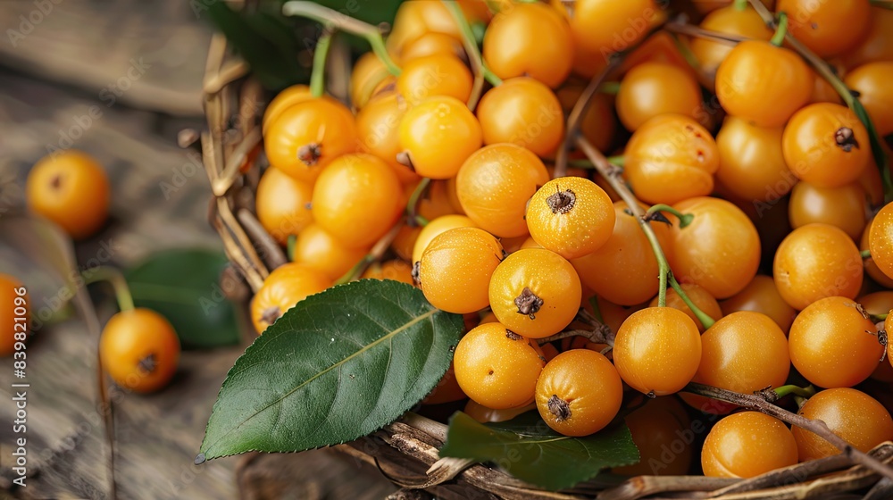 Nance berries are small, yellow-orange fruits with a sweet, aromatic flavor.  