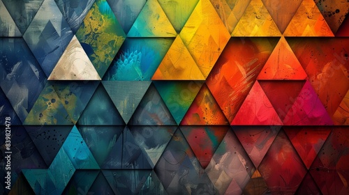 Background with Triangle Pattern