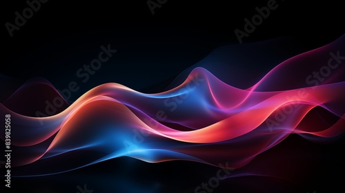 Vibrant Abstract background Featuring Colorful Wave Patterns and Fluid Motions.