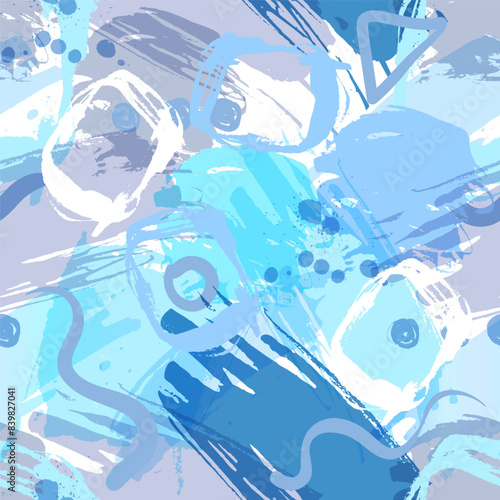 Retro vintage 80s or 90s fashion style abstract seamless pattern background. ...