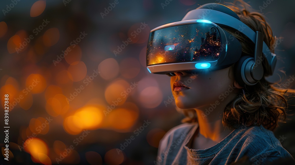 A futuristic AI-powered virtual reality classroom. A futuristic AI-powered virtual reality classroom.