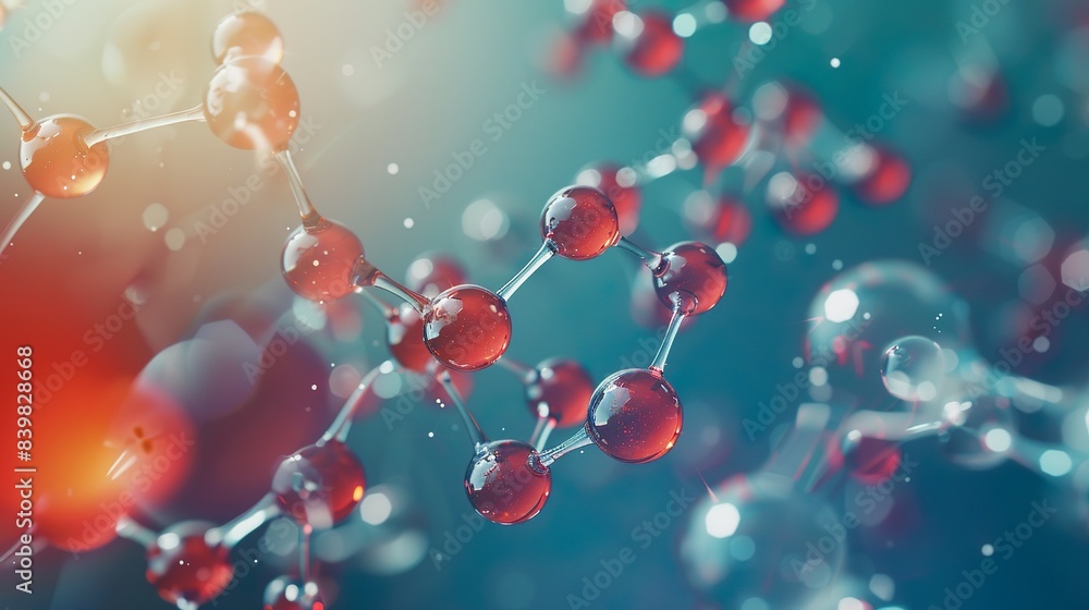 A close-up of a chemical compound's molecular structure, showing the arrangement of atoms and bonds. A close-up of a chemical compound's molecular structure, showing the arrangement of atoms and bonds.
