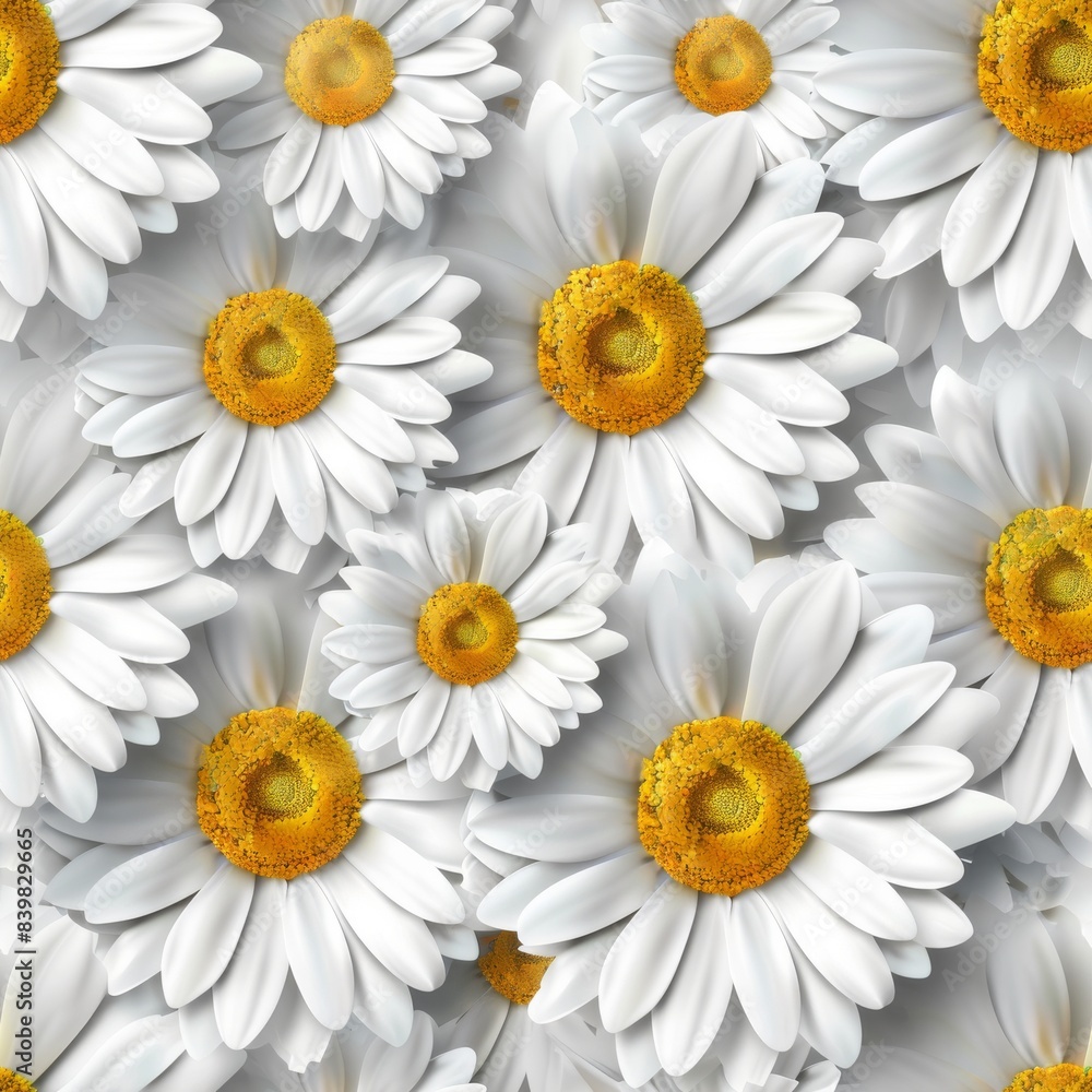 Obraz premium Delightful Daisy Pattern