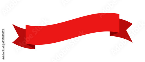 Red banner ribbon