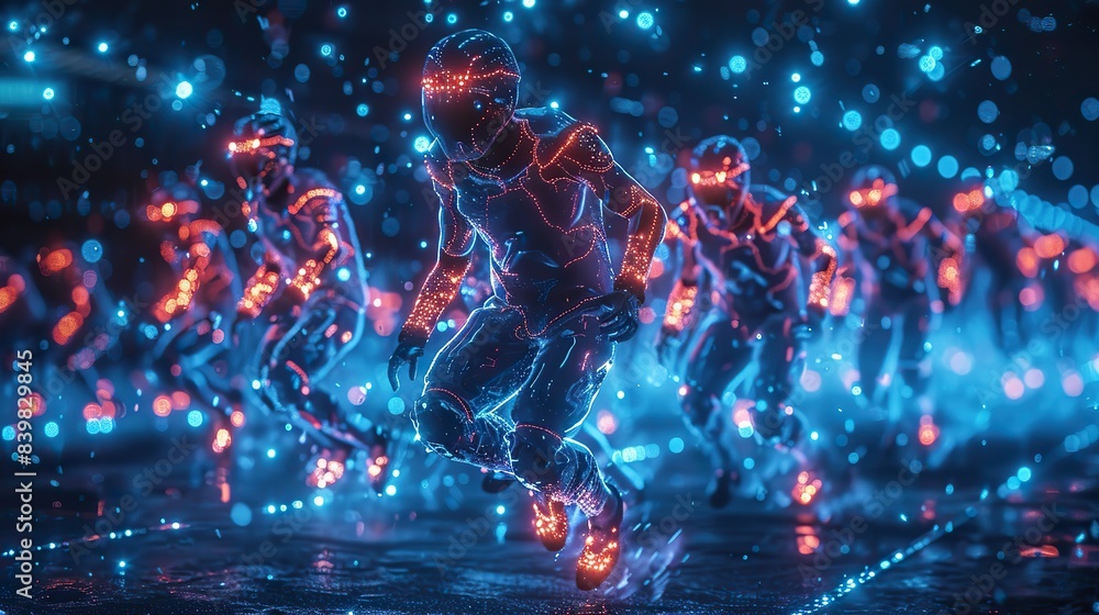 AI in sports: robots analyzing game strategies. AI in sports: robots analyzing game strategies.