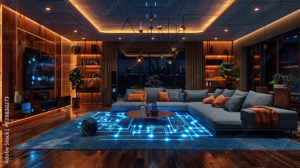 AI technology in smart home automation. AI technology in smart home automation.
