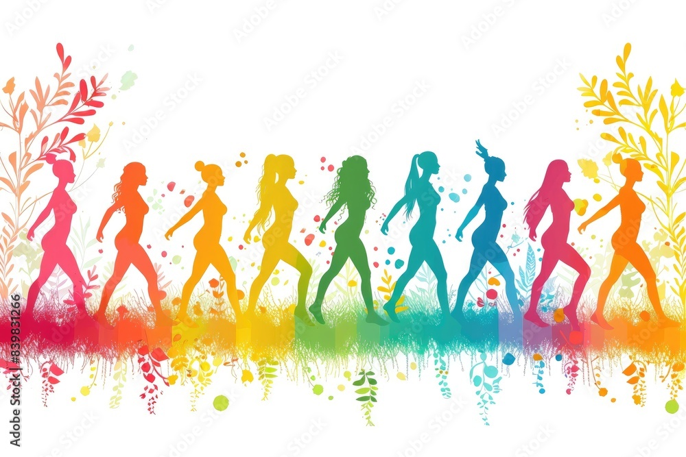 template of people engaged in pilates with modern borders, on a white background template of people engaged in pilates with modern borders, on a white background