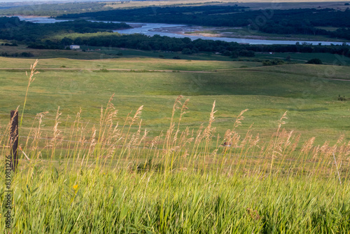 Niobrara National Scenic River in Nebraska summer times . High quality photo