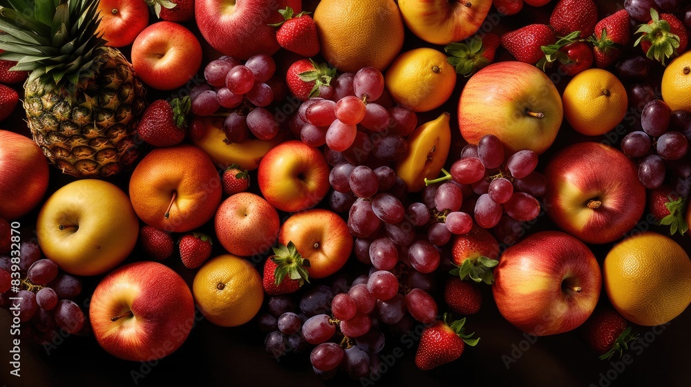 Vibrant and exotic: a colorful tropical fruit mix that captures the essence of paradise | tropical fruit ready to eat | healthy food Vibrant and exotic: a colorful tropical fruit mix that captures the essence of paradise | tropical fruit ready to eat | healthy food