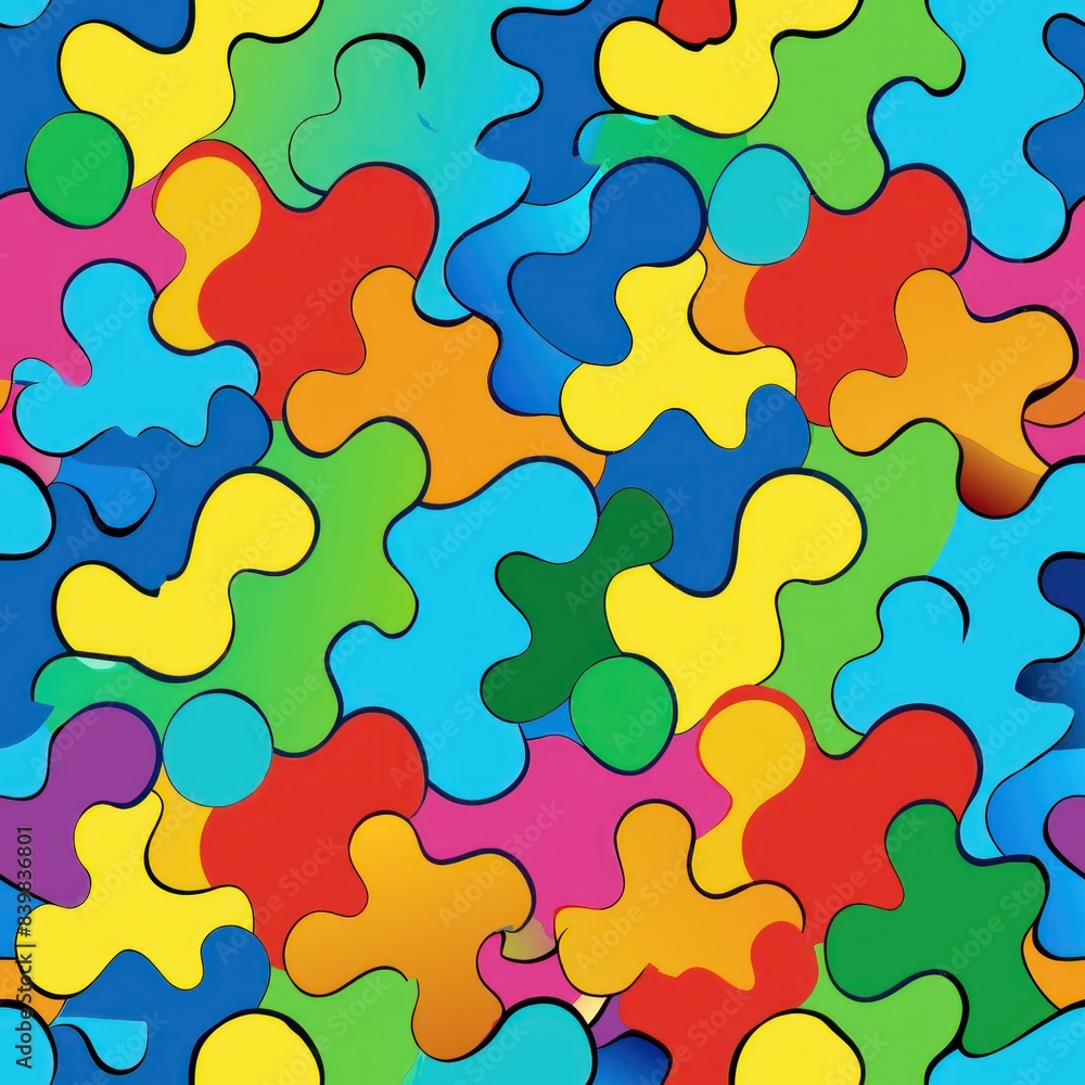 Seamless pattern of rainbow-colored blots in a spectrum of vivid hues for a joyful and vibrant design, Generative AI Seamless pattern of rainbow-colored blots in a spectrum of vivid hues for a joyful and vibrant design, Generative AI