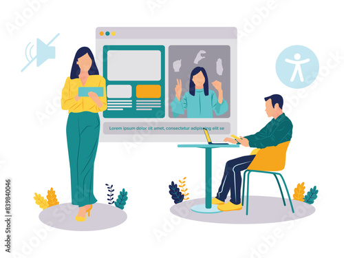 Deaf people use Assistive Technology