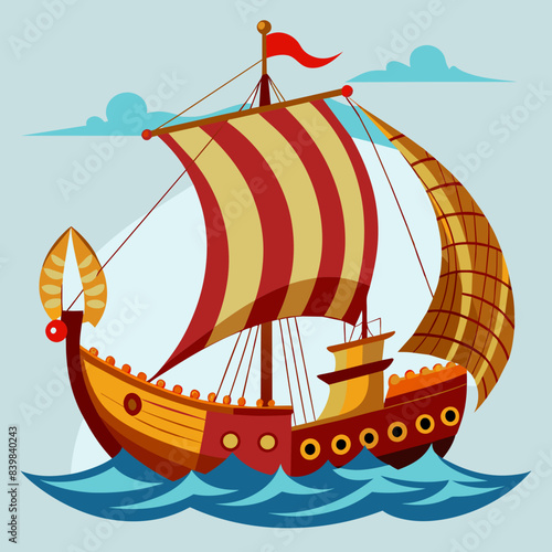 ship on the sea
