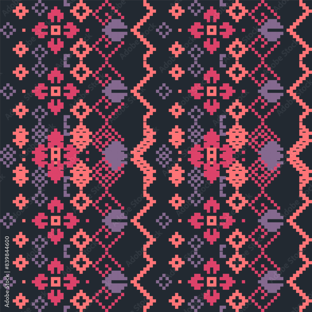 Abstract seamless background pattern pixelated Pixel Seamless Pattern Abstract seamless background pattern pixelated Pixel Seamless Pattern