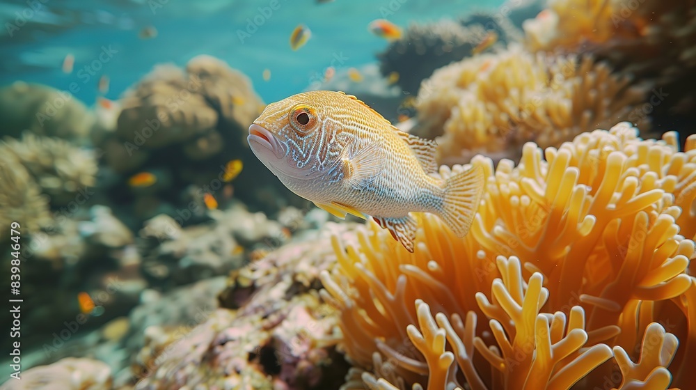 Tropical Fish Amidst Incredible Coral Reefs Tropical Fish Amidst Incredible Coral Reefs