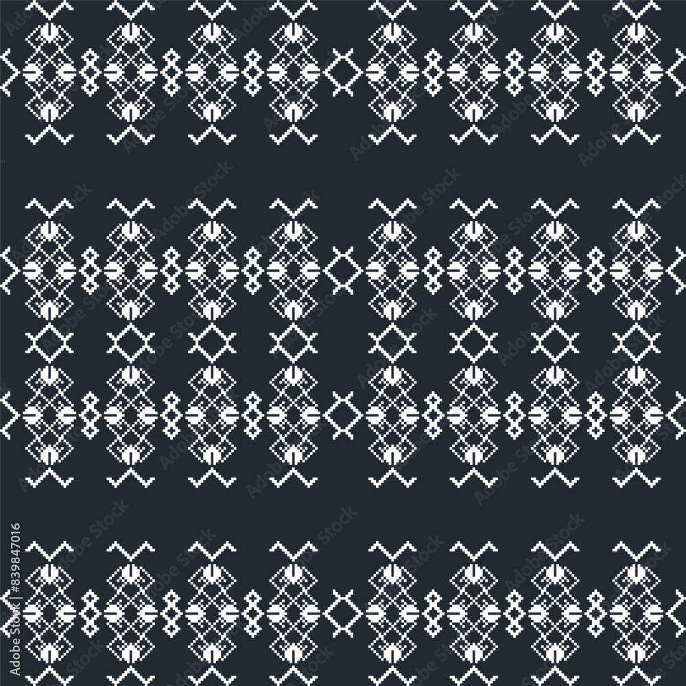 Fototapeta premium Abstract seamless background pattern pixelated Pixel Seamless Pattern