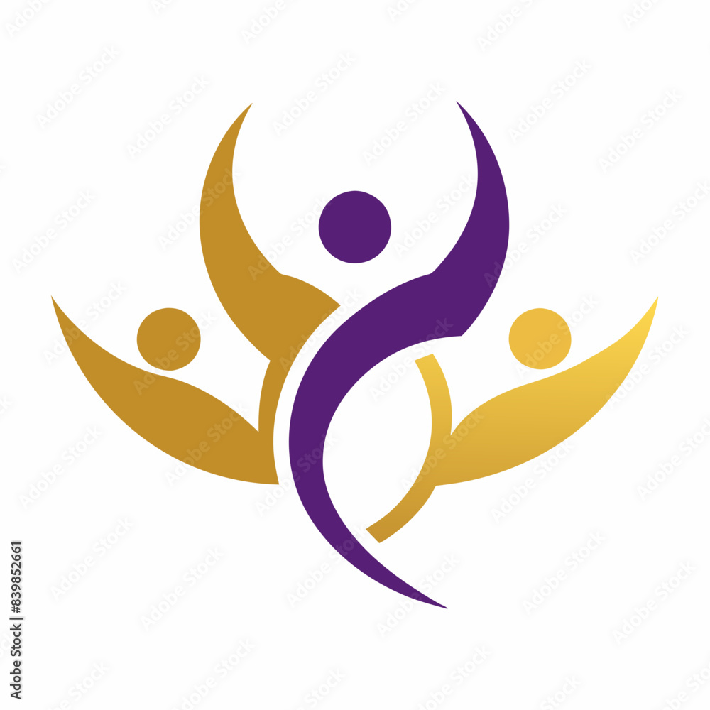 Obraz premium Health care consulting logo icon vector art silhouette illustration