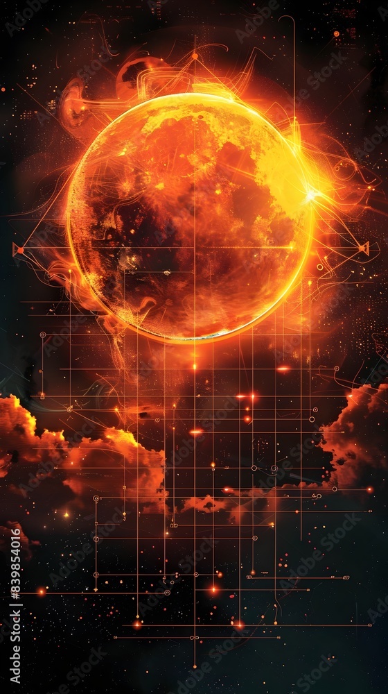 Explosive Solar Flare Infographic Depicting the Power of the Sun s Cosmic Energy Explosive Solar Flare Infographic Depicting the Power of the Sun s Cosmic Energy