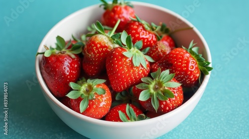 HD Background of Strawberries with Copy Space and Top View