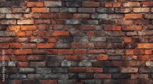 a brick wall texture background with an uneven tone