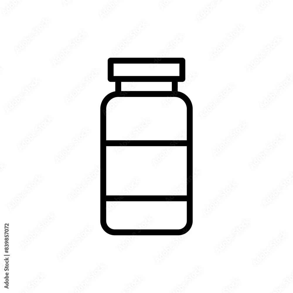 Bottle pill capsule icon vector template design symbol illustration Bottle pill capsule icon vector template design symbol illustration