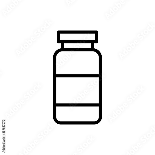 Bottle pill capsule icon vector template design symbol illustration