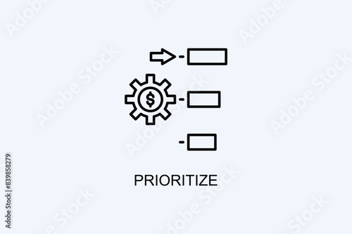 Prioritize Vector Icon Or Logo Illustration