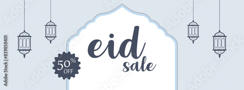 Eid sale offer social media post design banner