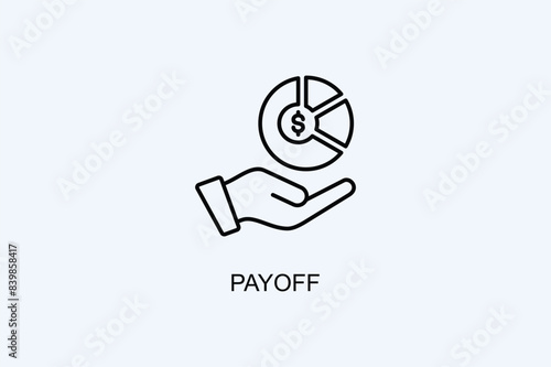 Payoff Vector Icon Or Logo Illustration