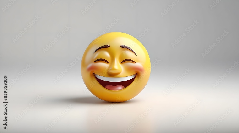 Close-up of a smiley face. Social media and communications concept background Close-up of a smiley face. Social media and communications concept background