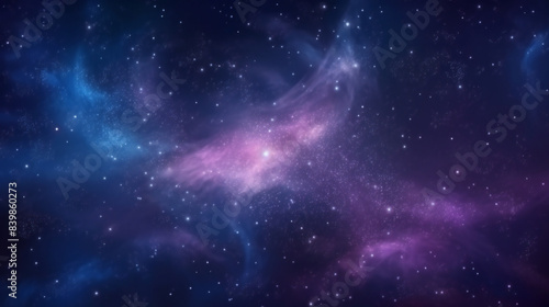 amazing blue and purple galaxy with stars wallpaper
