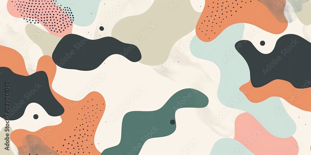abstract flat vector background with Navy, Coral, Mint, Beige, Lavender colors with simple shapes, vector illustration, colorful puzzle pieces, simple lines abstract flat vector background with Navy, Coral, Mint, Beige, Lavender colors with simple shapes, vector illustration, colorful puzzle pieces, simple lines