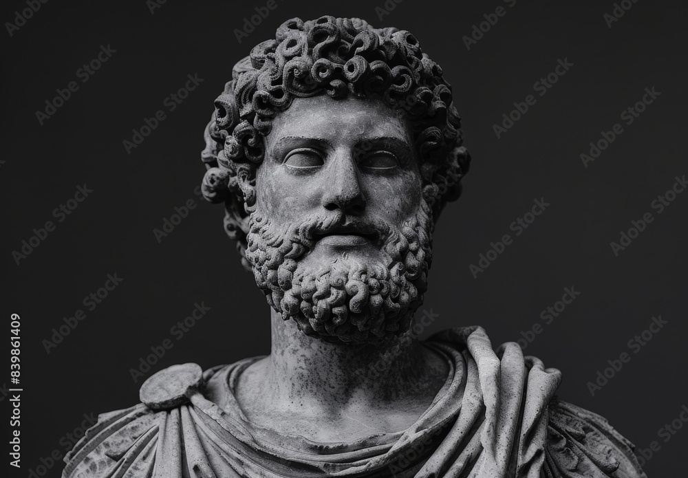 Fototapeta premium ancient roman emperor bust sculpture