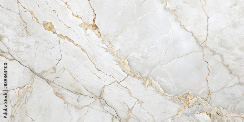 A detailed close-up of a white marble surface with intricate veining. The marble has a smooth, polished finish, showcasing its natural elegance and luxurious appeal A detailed close-up of a white marble surface with intricate veining. The marble has a smooth, polished finish, showcasing its natural elegance and luxurious appeal