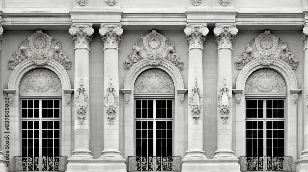 Obraz premium facade gray limestone