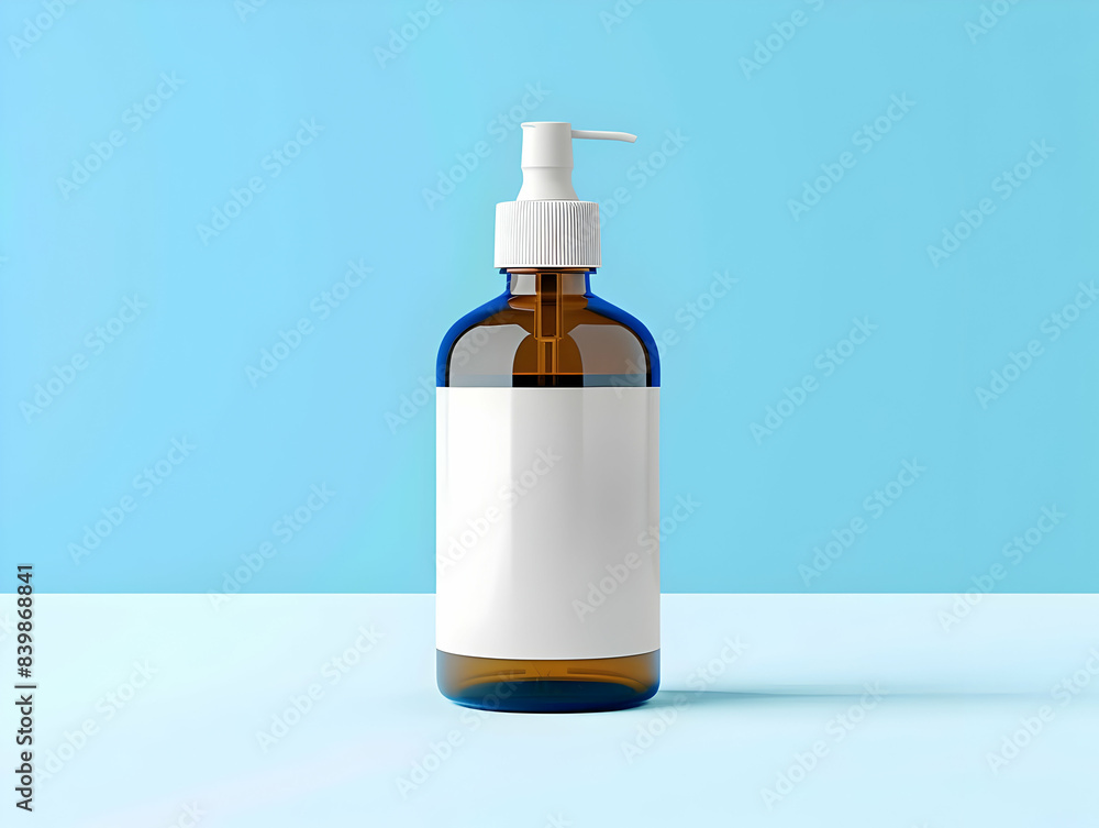 Bottle of medicine health product with empty Bottle of medicine health product with empty