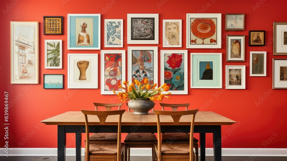 Obraz premium vibrant frames interior decorating