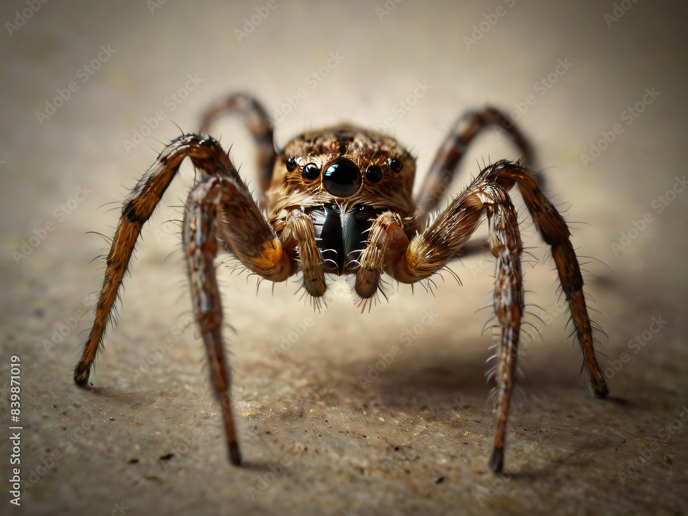 wolf spider on ground wolf spider on ground