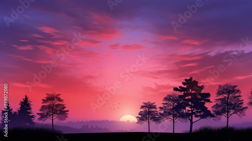 Fototapeta Naklejka Na Ścianę i Meble -  serene purple fall