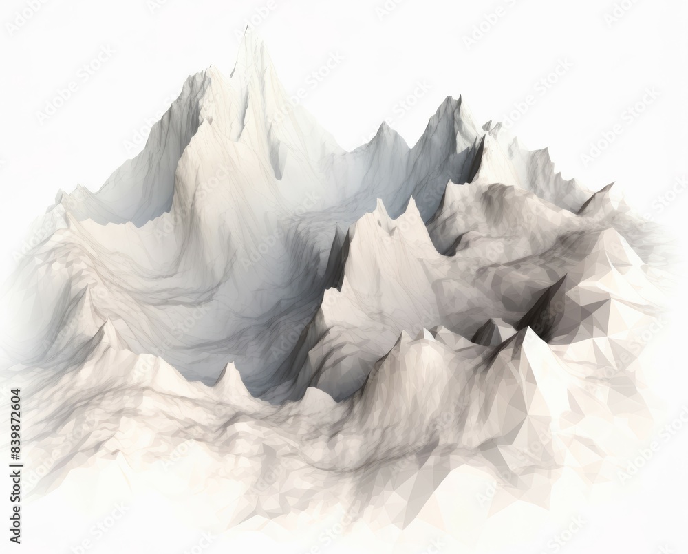 white background with translucent textures of mountains and volcanoes white background with translucent textures of mountains and volcanoes