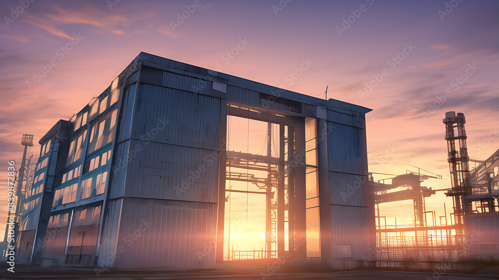 夕暮れの工業地帯_19(industrial area at sunset_19) 夕暮れの工業地帯_19(industrial area at sunset_19)