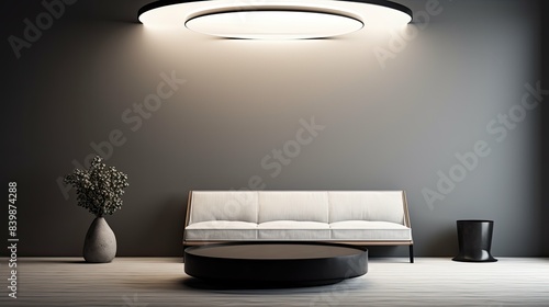 Wallpaper Mural minimalist circle light Torontodigital.ca