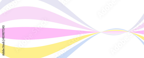 Rainbow wave element. LGBT Pride Flag Wave Background. LGBTQ Gay Pride Rainbow Flag. Translucent rainbow arcing from afar to the foreground. Pride Month. Vector illustration