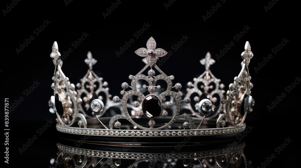 Fototapeta premium photograph queen crown silver