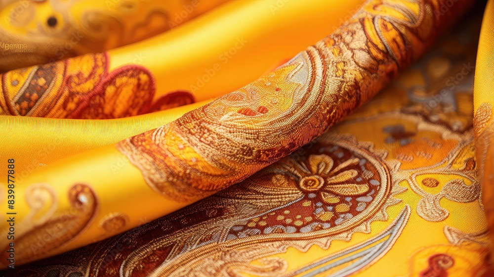 traditional yellow paisley traditional yellow paisley