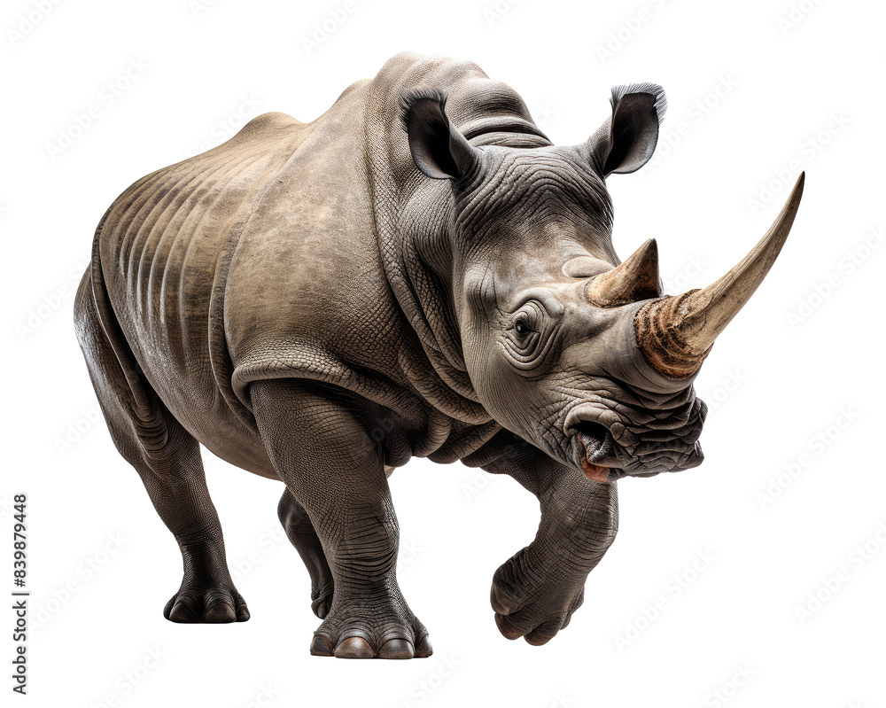 a rhinoceros jumping on transparent background with PNG file a rhinoceros jumping on transparent background with PNG file