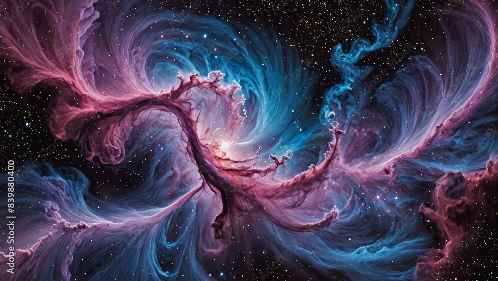 Obraz premium Cosmic Abstract Swirls