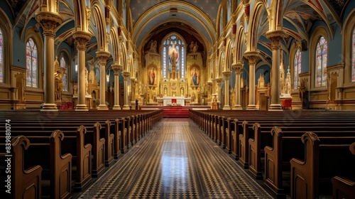 pulpit catholic church interior
