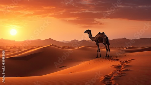 camel sunny desert