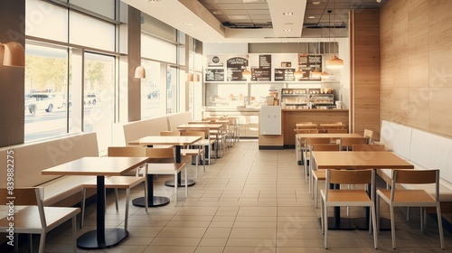 simple fast food interior